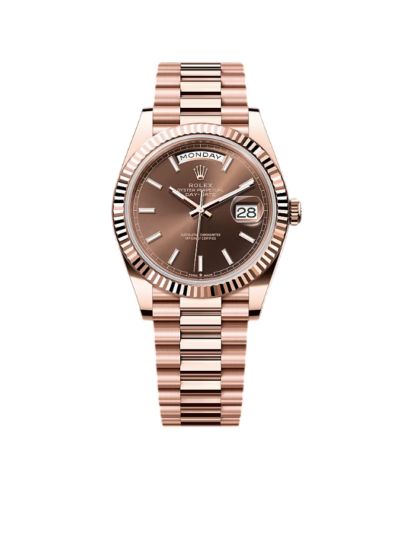 Rolex Day-Date 40mm Rose Gold Chocolate Dial m228235-0053