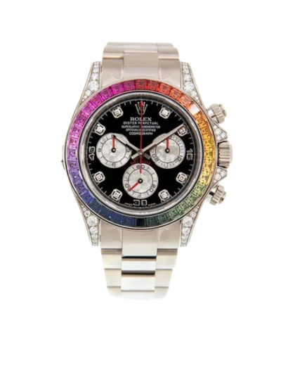 Rolex Daytona 116599RBOW Rainbow White Gold Black Diamond Dial Sapphire Bezel