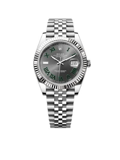 Rolex Datejust 41mm 126334 Wimbledon Stainless Steel Slate Dial Oyster