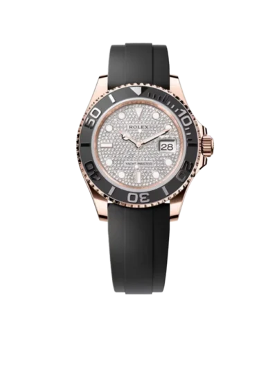 Rolex Yacht-Master 40mm 126655 Rose Gold Pavé Diamond Dial