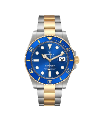 Rolex Submariner 41mm Steel Yellow Gold Blue Dial Mens Watch 126613