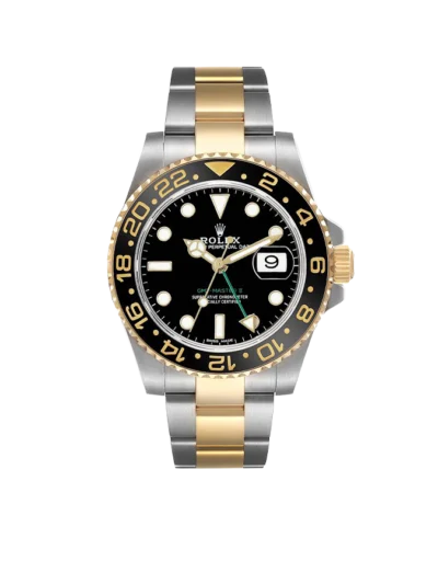 Rolex GMT Master II 40mm Steel Yellow Gold Mens Watch 116713