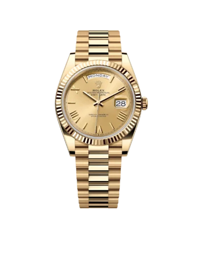 Rolex Day-Date 40mm Yellow Gold Champagne Roman Dial m228238-0006