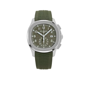 Patek Philippe Aquanaut 42mm 5968G-010 Chronograph White Gold Khaki Green Dial