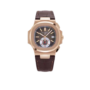 Patek Philippe Nautilus 40mm 5980R-001 Chronograph Rose Gold Brown Dial