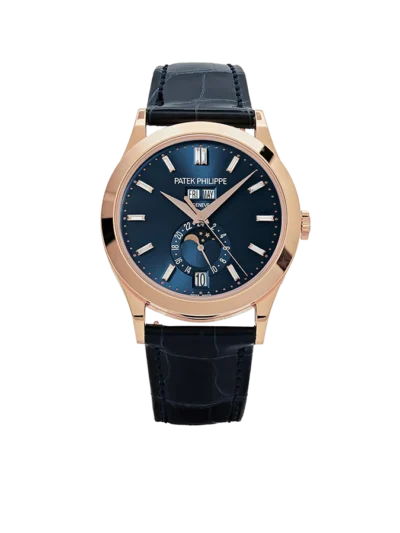 Patek Philippe Complications 39mm 5396R-015 Annual Calendar Rose Gold Blue Dial