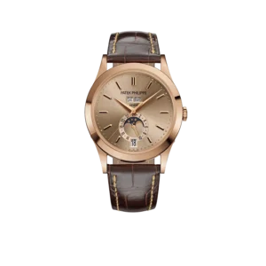 Patek Philippe Complications 38mm 5396R-016 Annual Calendar Moon Phases Rose Gold Sand Beige Dial
