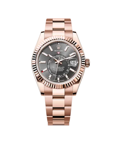 Rolex Sky-Dweller 42mm Rose Gold Rhodium Dial Oyster Bracelet M336935-0004