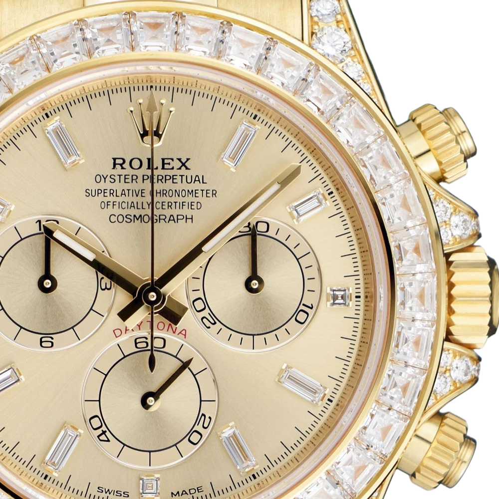 Rolex Daytona 18K Yellow Gold Gold Sundust Dial Diamond Bezel Oyster Bracelet 40 mm 126598TBR - Image 5