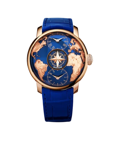 Jacob & Co The World Is Yours Dual Time Zone Tourbillon 38.6mm Rose Gold Automatic Winding DT200.40.AA.AA.A